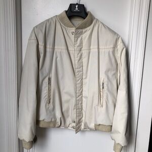 Vintage Catalina Off-White Bomber Jacket